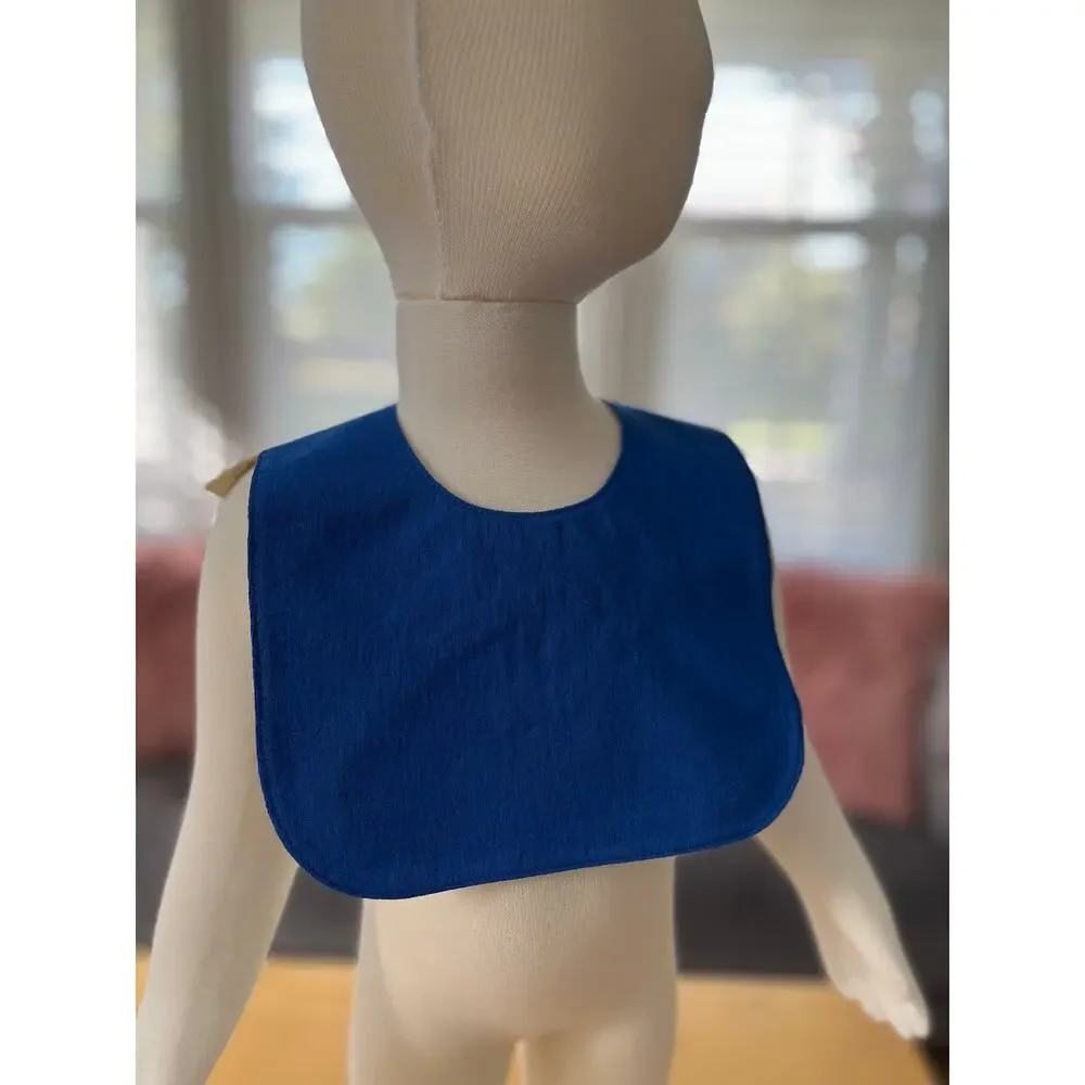 NEW Upcycled Shuggie Fierce Baby/Toddler Bib Cotton Warriors Basketball Vibe